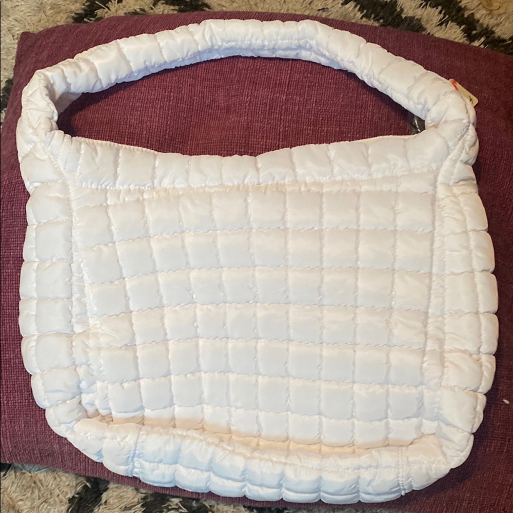 White Quilted Shoulder Bag